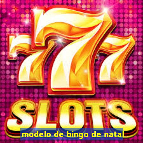 modelo de bingo de natal